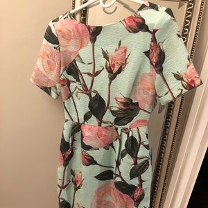 ASOS floral midis jacquard dress